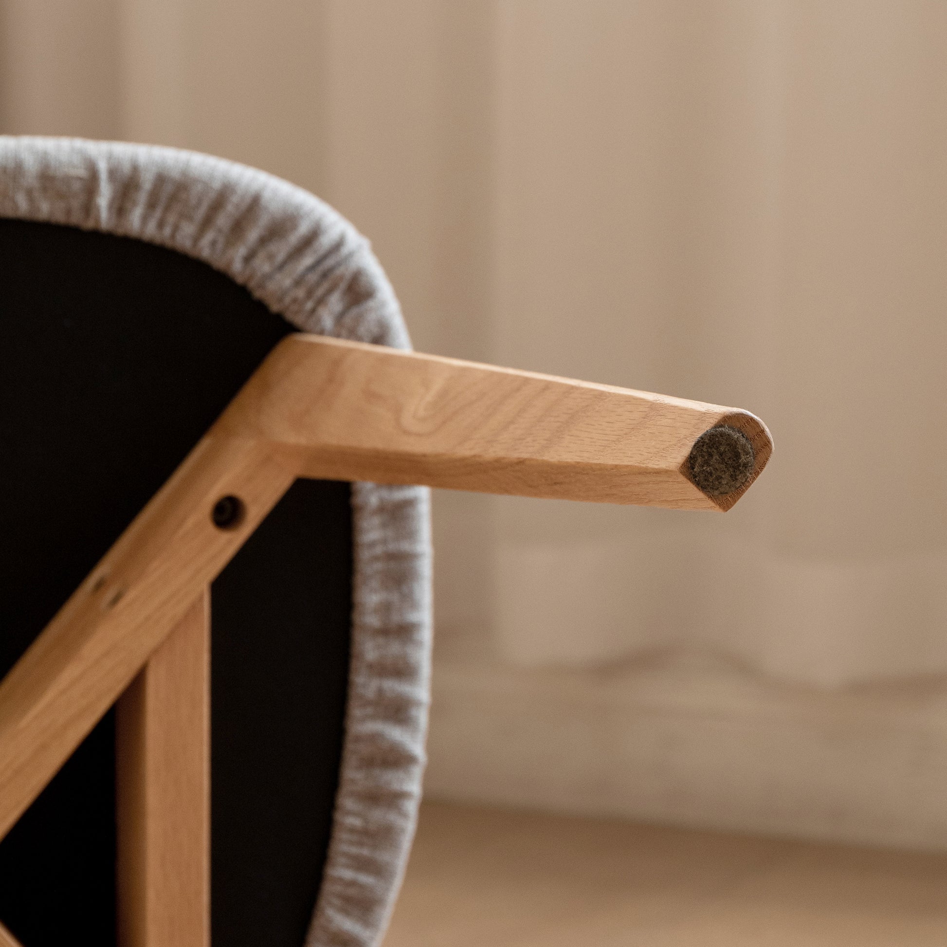 Set of 2/4 Minimalist Solid Oak Dining Chairs Kitchen 47.5x55.5x78cm