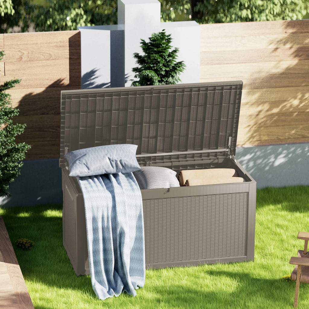 Chic Crate - 260 Gallon Water Resistant Resin Lockable Deck Box