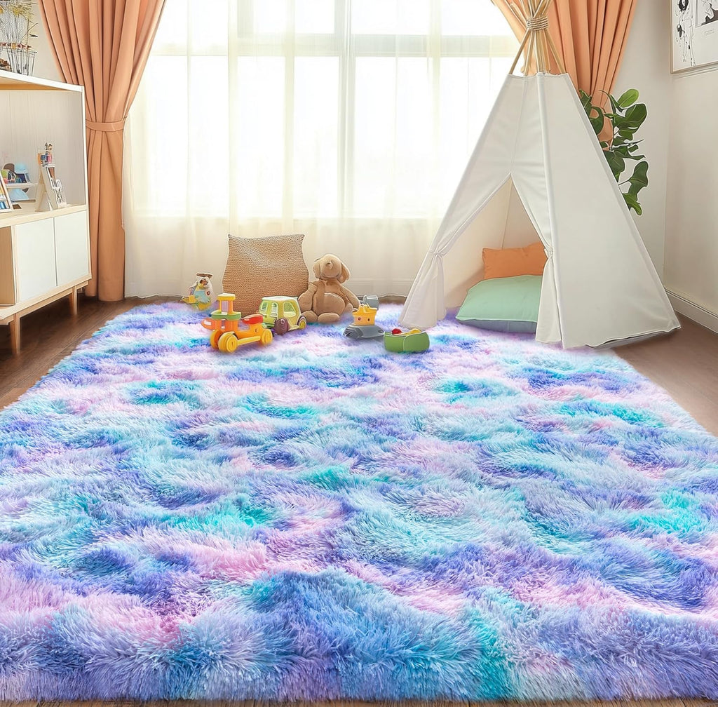 5x7ft Area Rugs for Bedroom, Soft Fluffy Shaggy Rug for Living Room Kids Room Home Decor