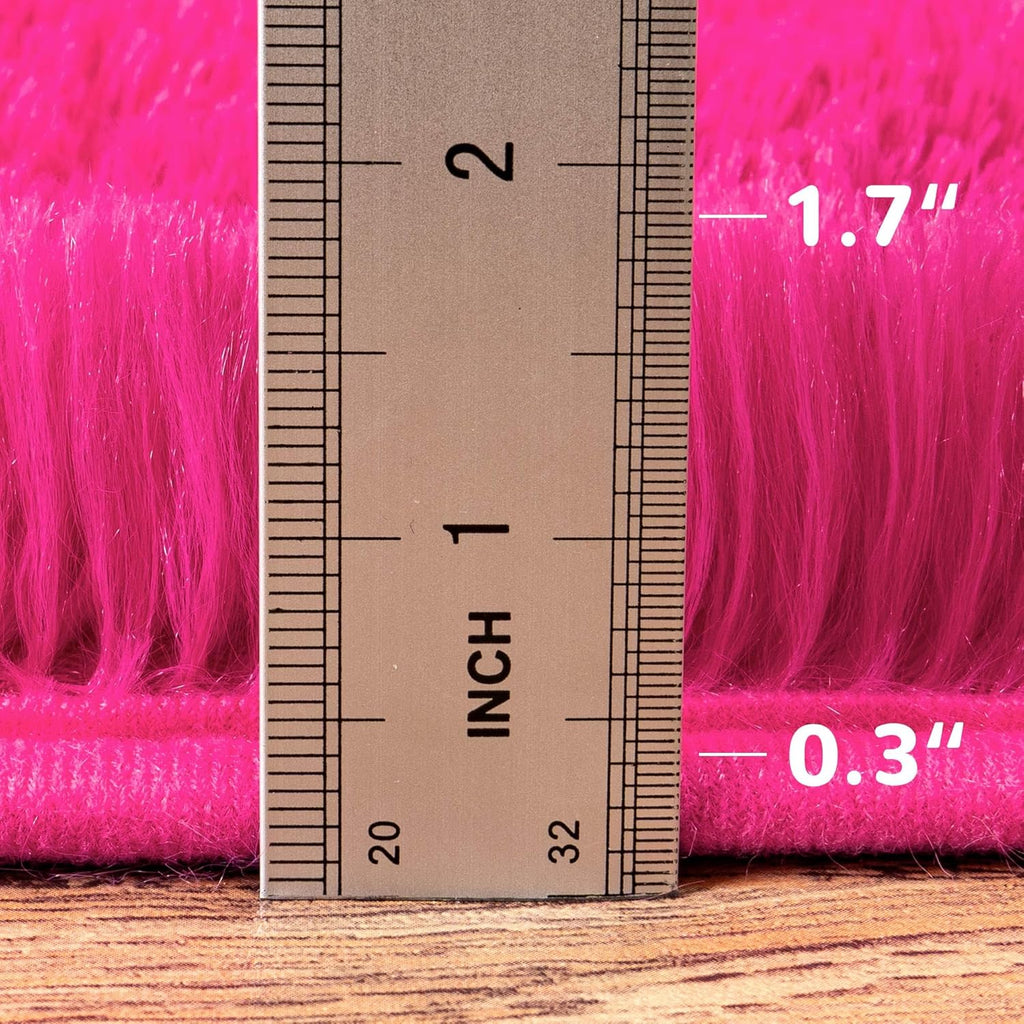 5ft Round Fluffy Area Rug, Soft Shaggy Circle Carpet for Bedroom, Kids Girls Boys Room, Fuzzy Plush Floor Mat