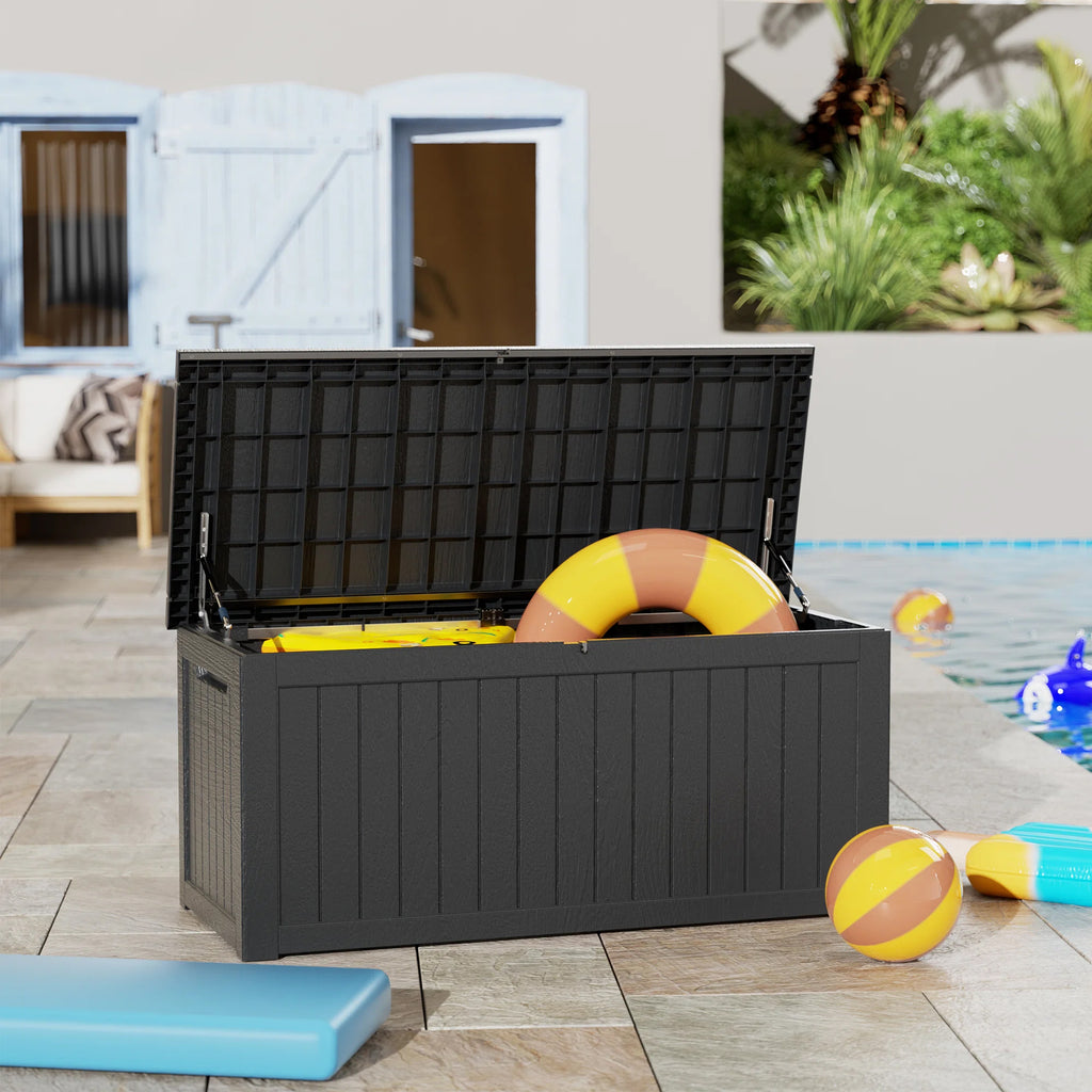 Chic Crate - 57.5'' W 230 Gallons Water Resistant Resin Lockable Deck Box