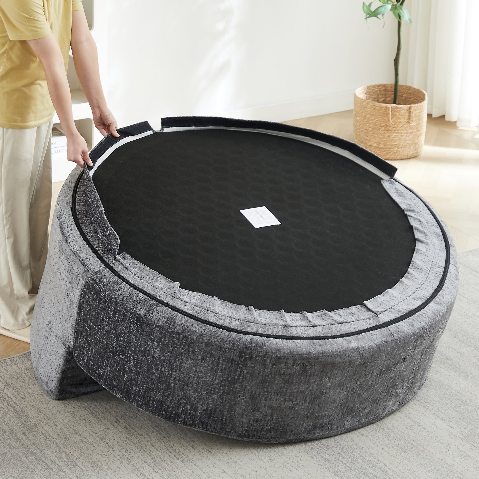 Fluffy Swivel Chair Modern Sleeper Chair for Living Room Bedroom Lounge and Home Theater