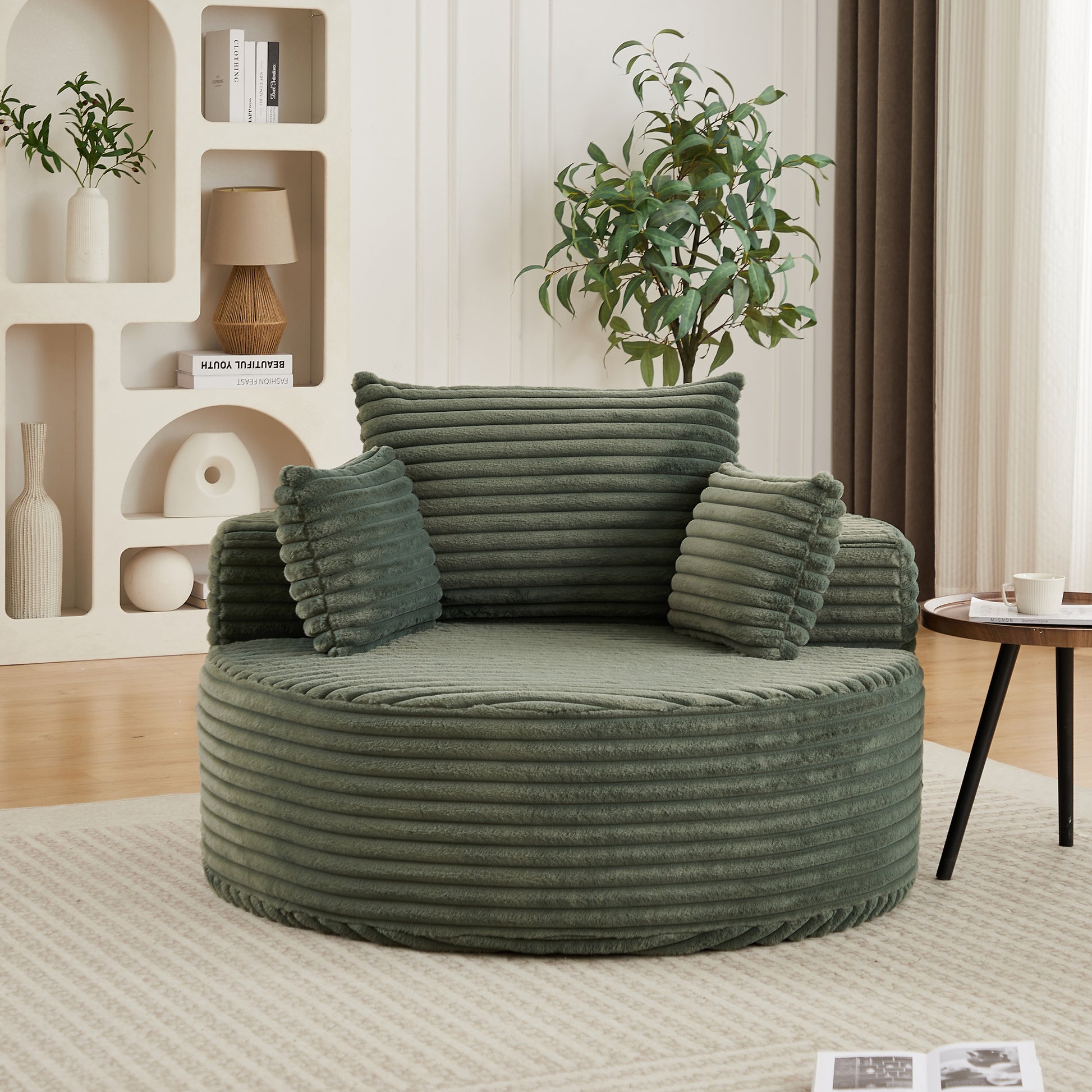 Ultra Soft Fluffy Sleeper Chair Comfort Single Sofa for Living Room Bedroom and Lounge