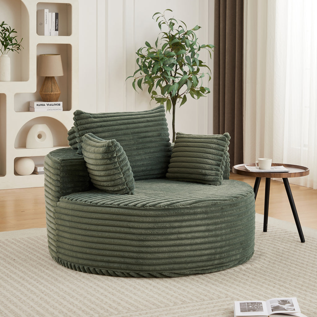 Ultra Soft Fluffy Sleeper Chair Comfort Single Sofa for Living Room Bedroom and Lounge