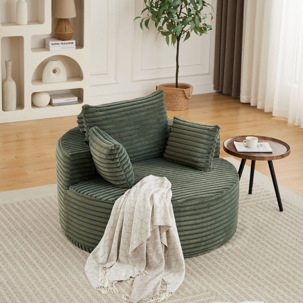 Ultra Soft Fluffy Sleeper Chair Comfort Single Sofa for Living Room Bedroom and Lounge