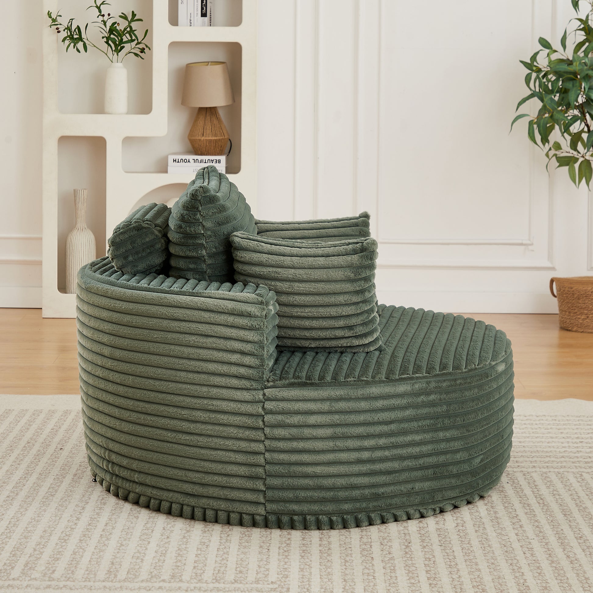 Ultra Soft Fluffy Sleeper Chair Comfort Single Sofa for Living Room Bedroom and Lounge