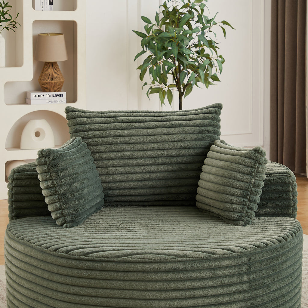Ultra Soft Fluffy Sleeper Chair Comfort Single Sofa for Living Room Bedroom and Lounge