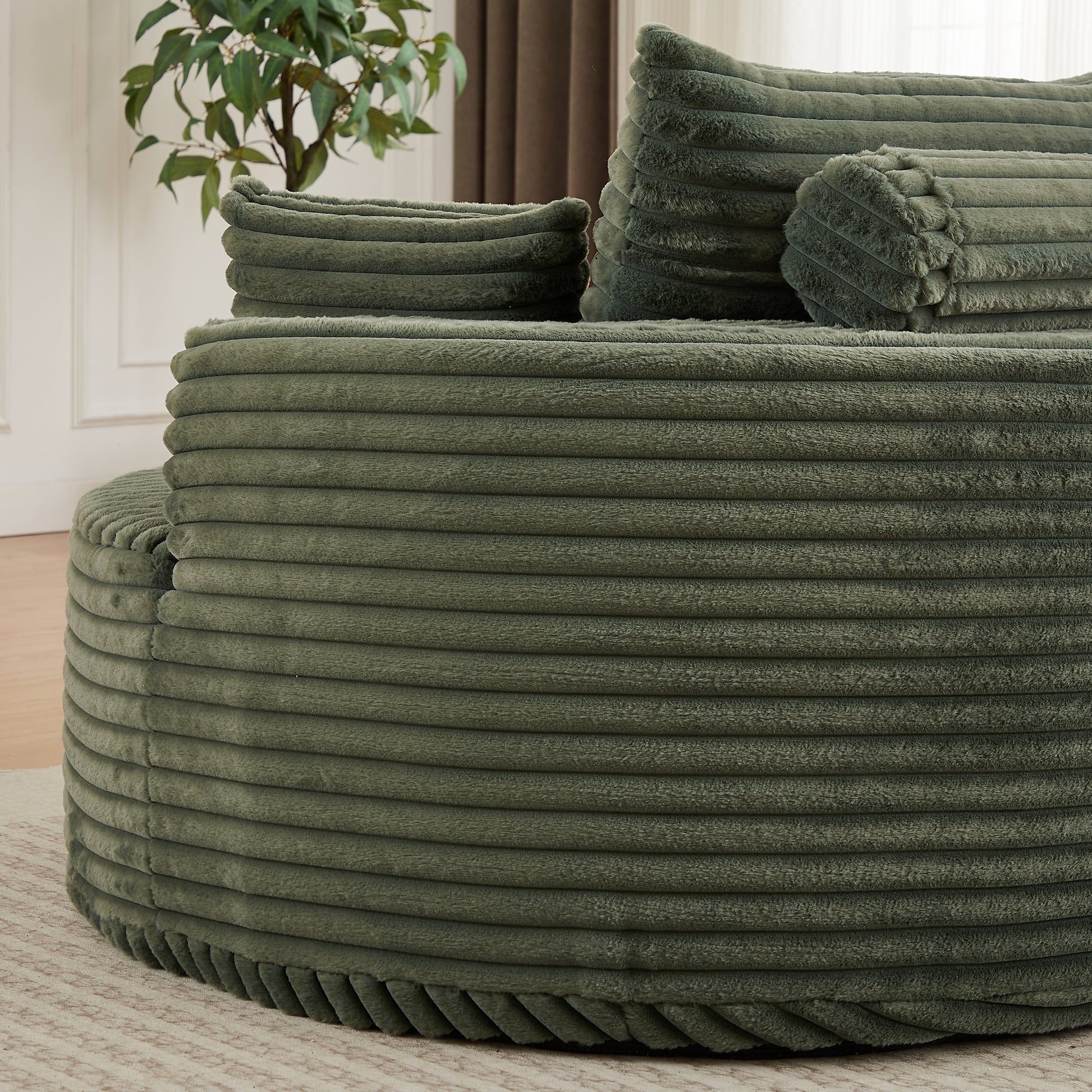 Ultra Soft Fluffy Sleeper Chair Comfort Single Sofa for Living Room Bedroom and Lounge