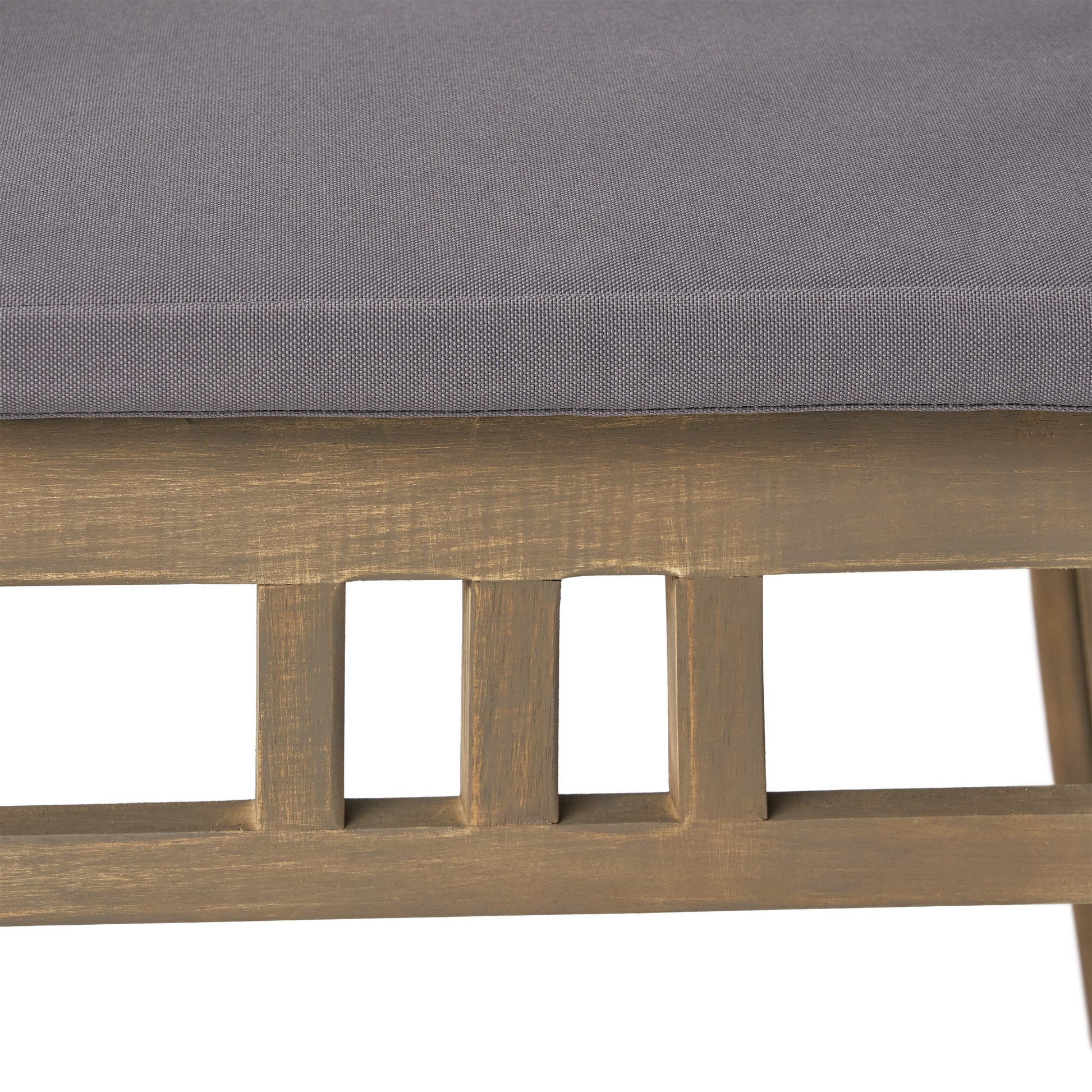 Outdoor Wooden Dining Chair Set with Cushions, 2-Pack, Weather Resistant Patio Seating