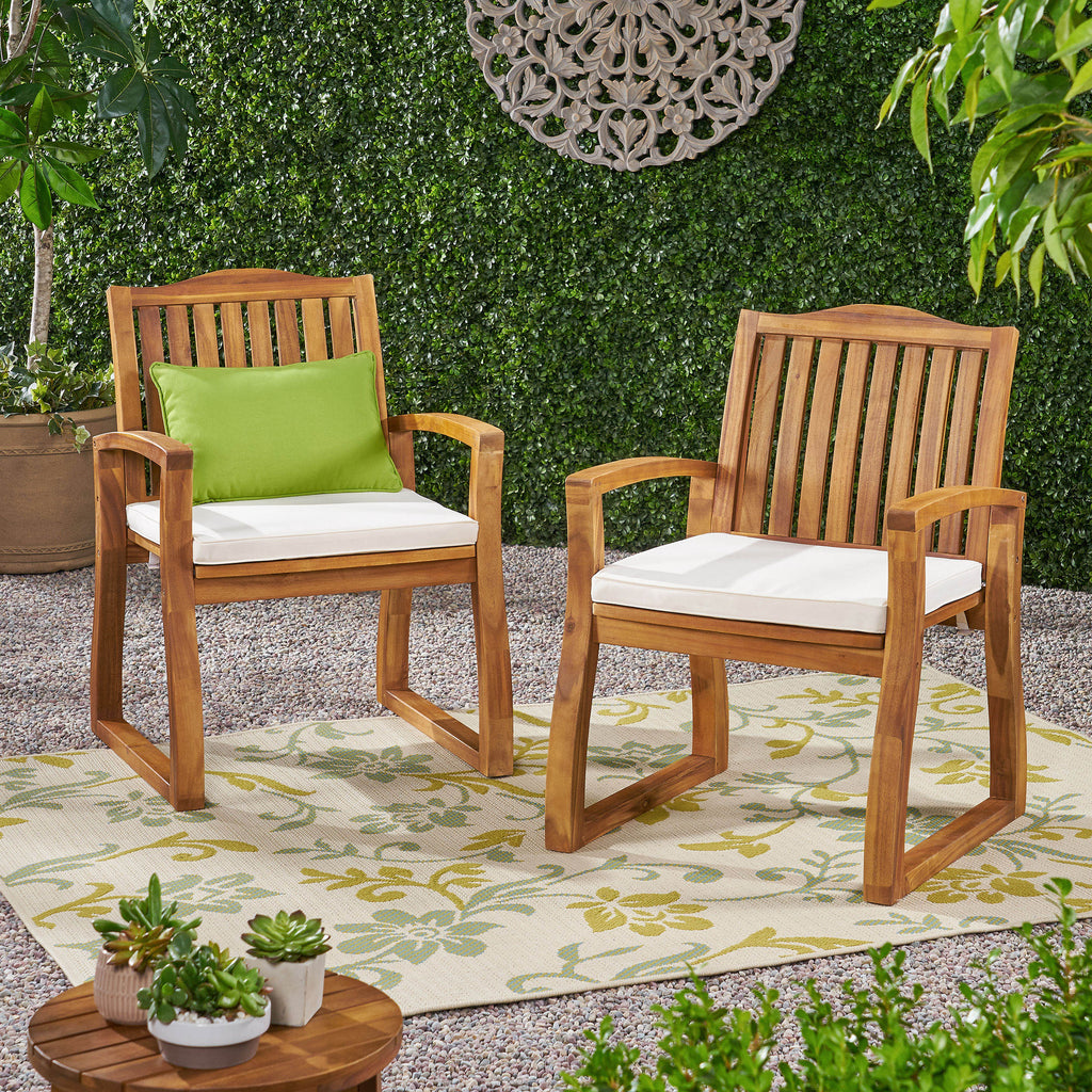 Mid-Century Modern Wood Armchair Upholstered Accent Chair for Living Room