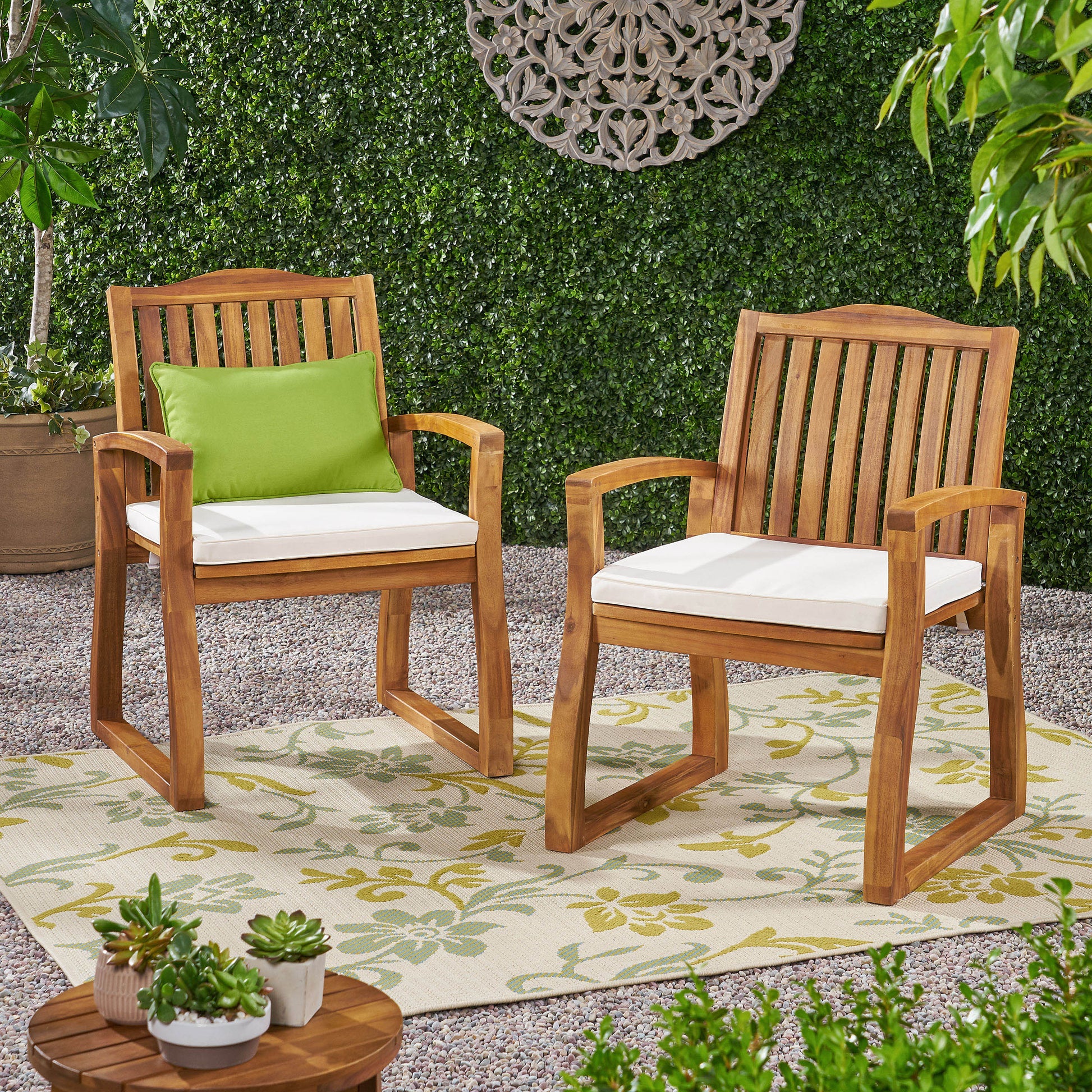 Mid-Century Modern Wood Armchair Upholstered Accent Chair for Living Room