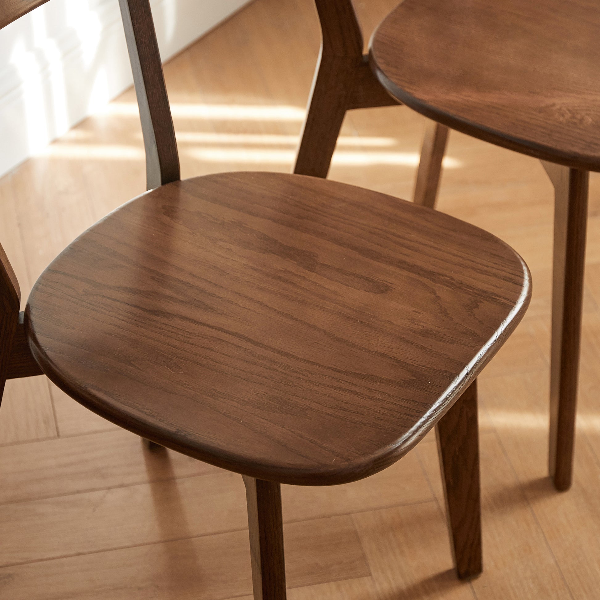 Set of 4 Premium Solid Oak Wood Dining Chairs Modern 46.5x54x80cm