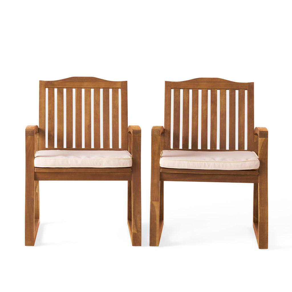 Mid-Century Modern Wood Armchair Upholstered Accent Chair for Living Room