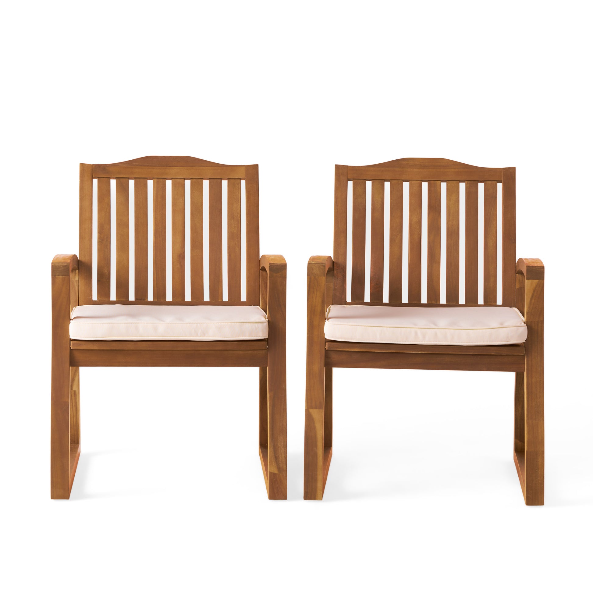 Mid-Century Modern Wood Armchair Upholstered Accent Chair for Living Room
