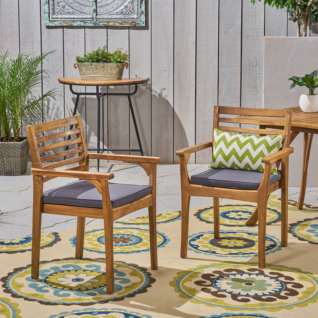 Contemporary Dining Chairs Set of 2 Upholstered Side Chairs with Sturdy Frame