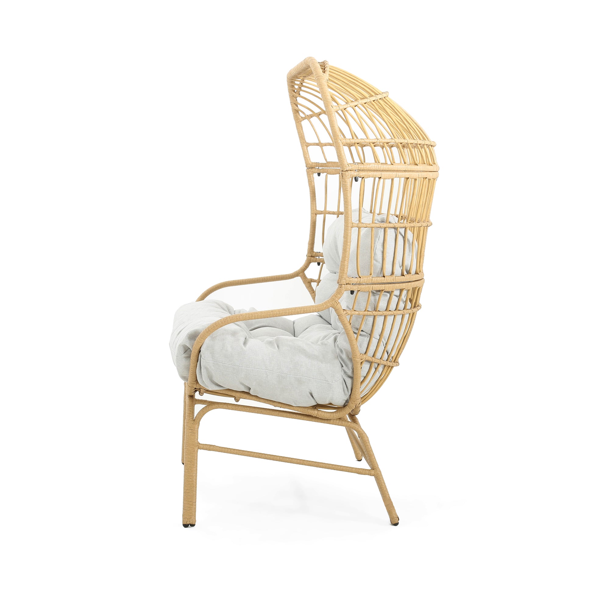 Palos Outdoor Wicker Loveseat - Light Brown