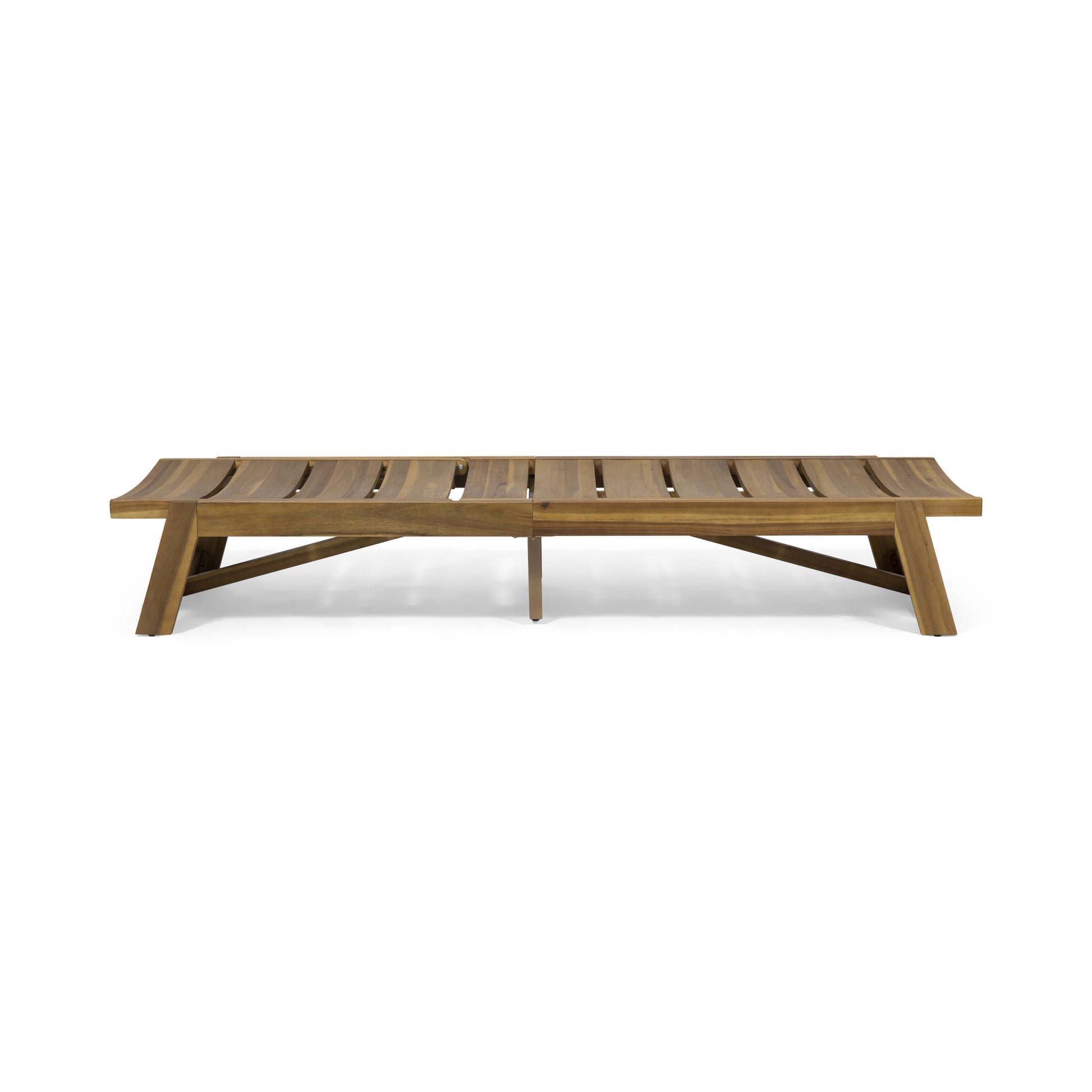 Outdoor Chaise Lounge, Solid Wood Patio Recliner, Weather Resistant for Pool & Backyard