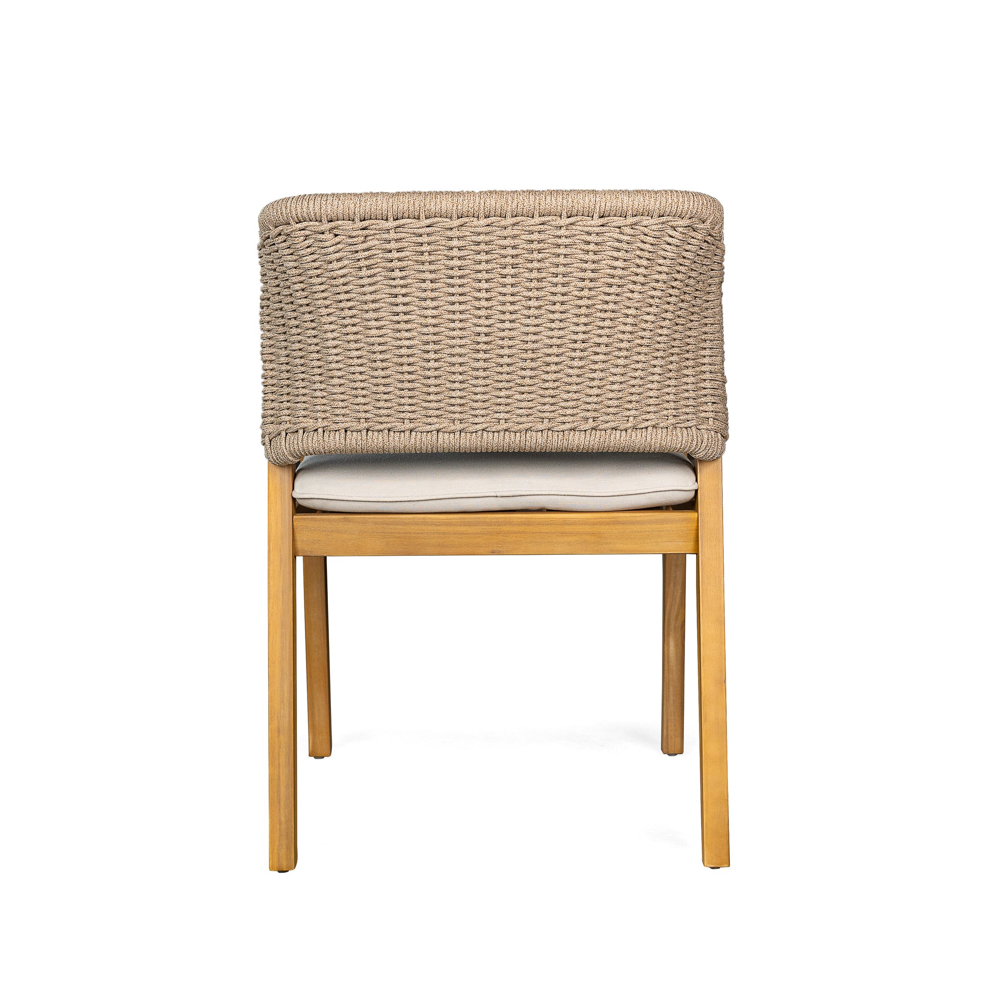 Outdoor Wicker Dining Chair Set with Cushions, 2-Pack, Weather Resistant Patio Seating