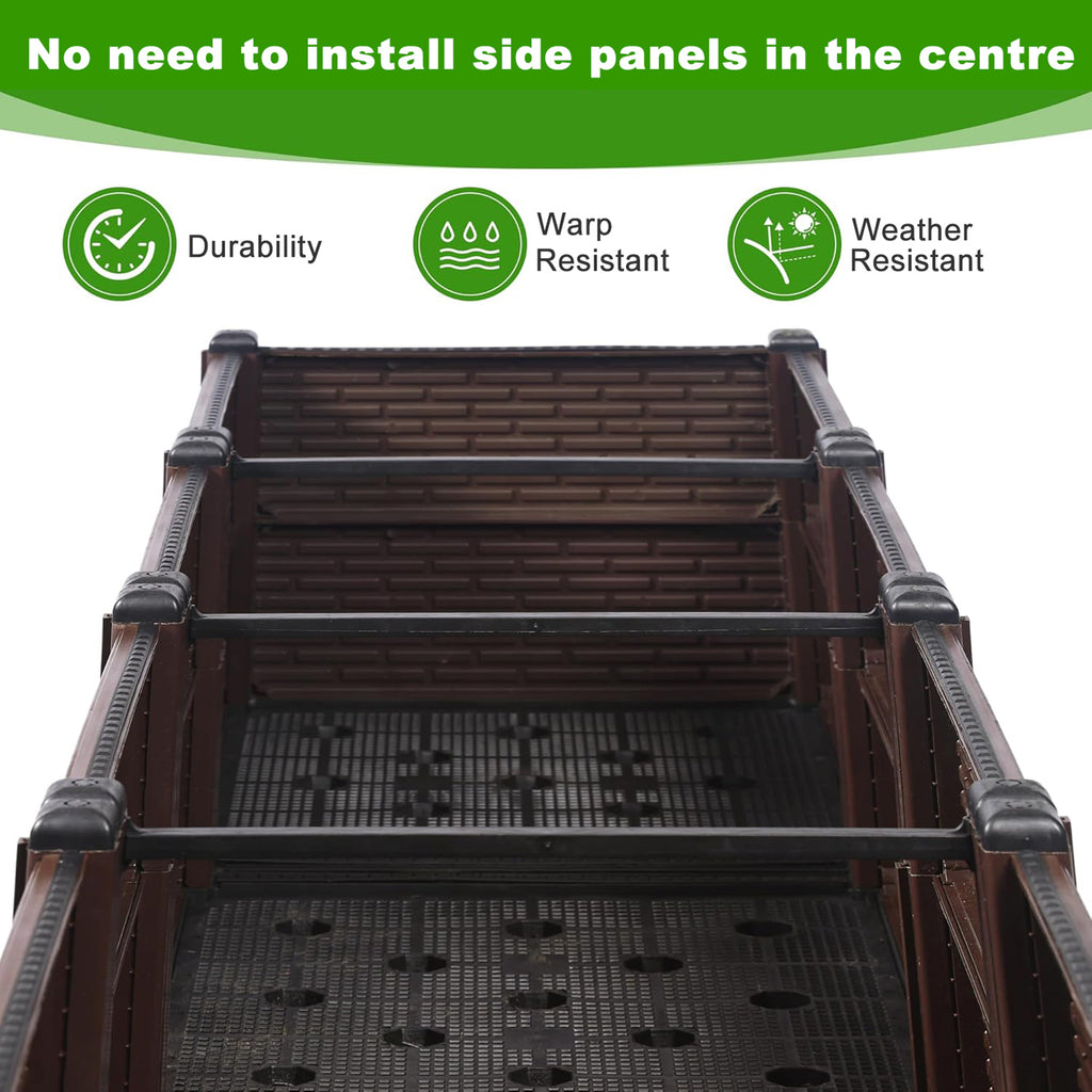Self Watering Raised Garden Bed Kit Elevated Planter Boxes for Outdoor Flowers Vegetables Herbs