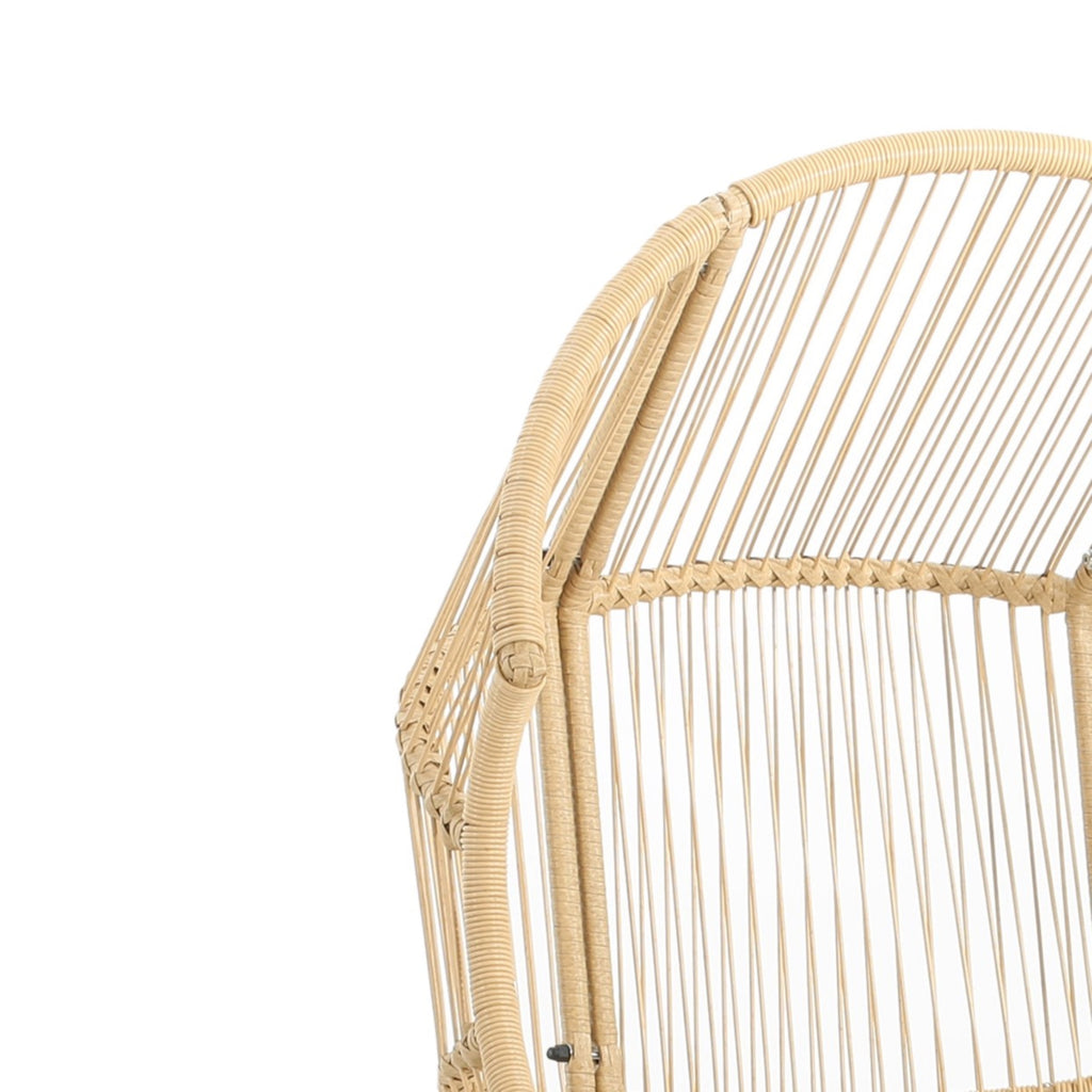 Palos Outdoor Wicker Glider Chair - Light Brown