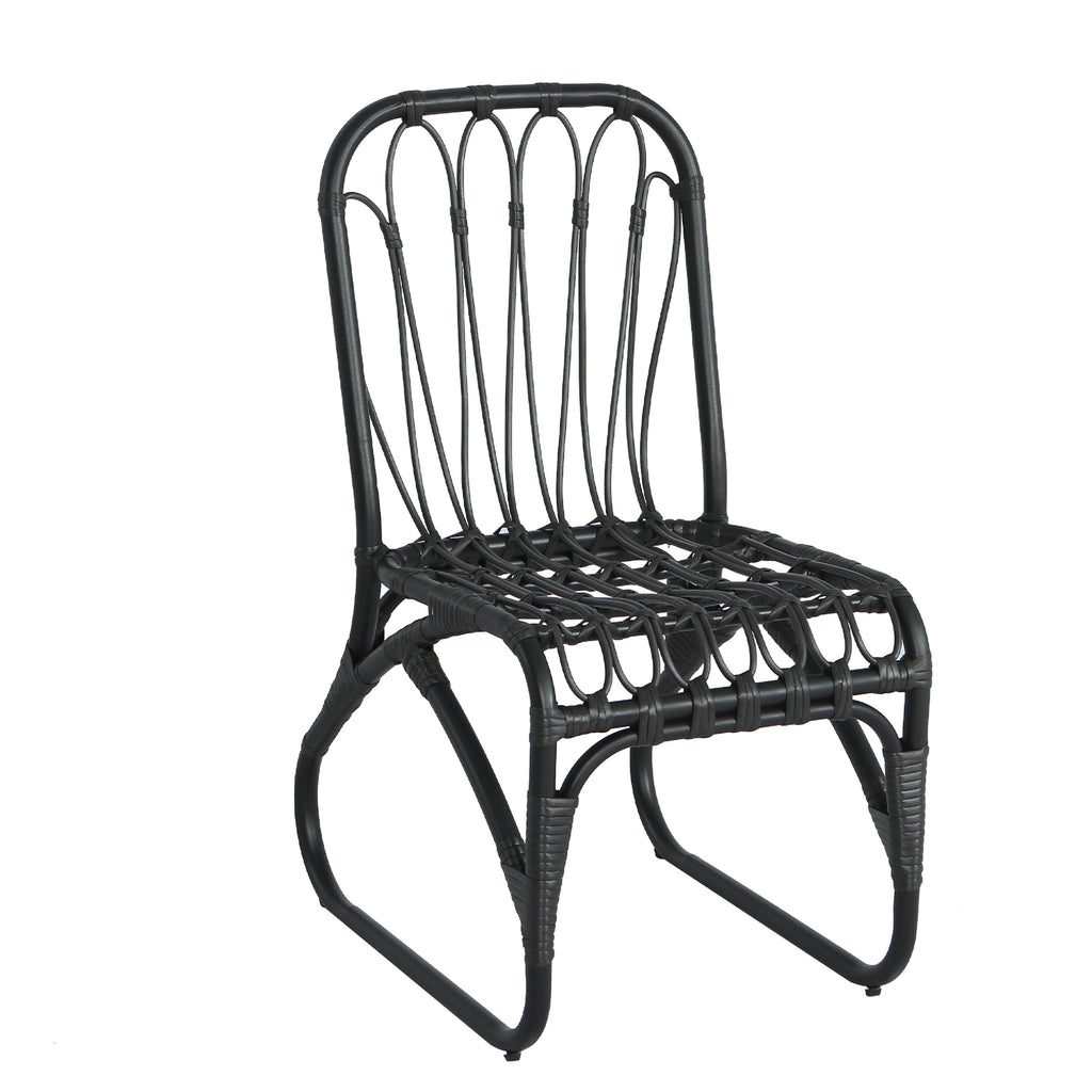 Outdoor Rattan Dining Chairs Set of 2 Wicker Patio Chairs with Washable Cushions