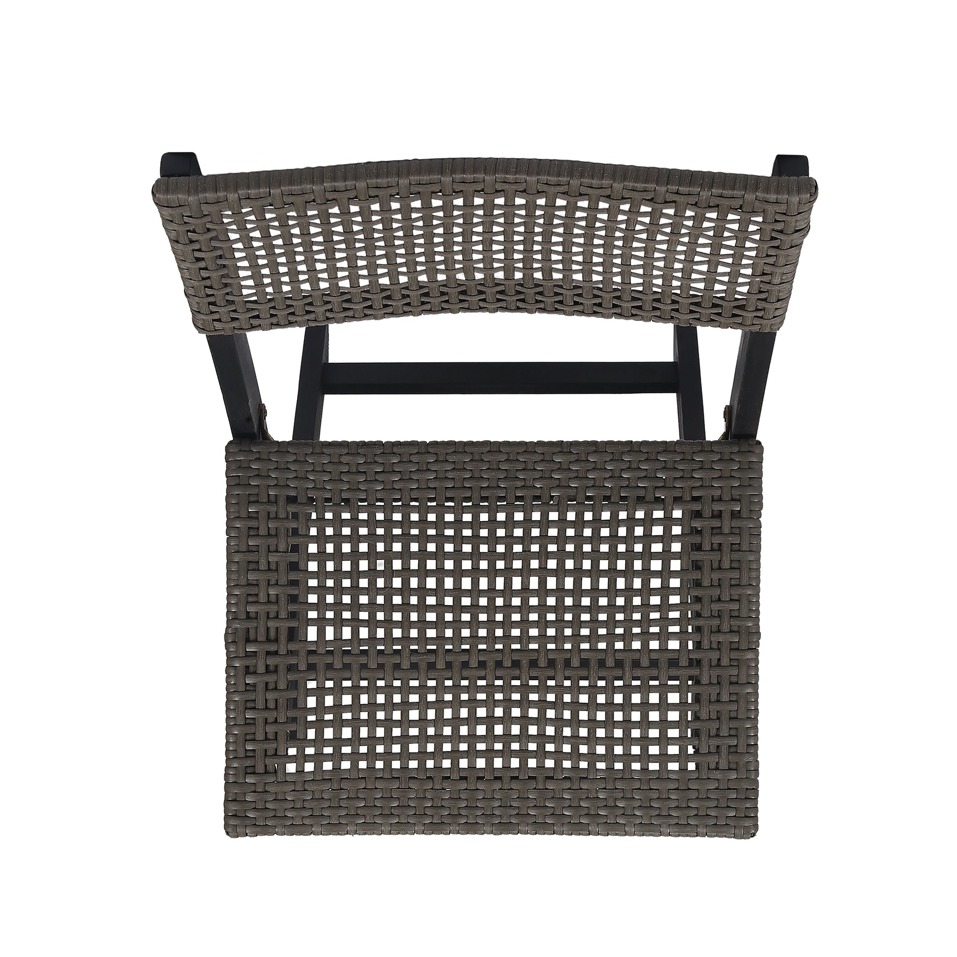 French Country Bistro Chairs Set of 2 Woven Back Dining Chairs for Indoor Outdoor
