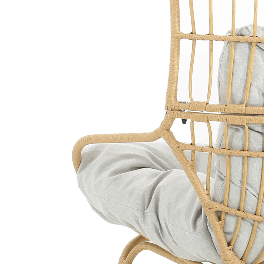 Palos Outdoor Wicker Loveseat - Light Brown