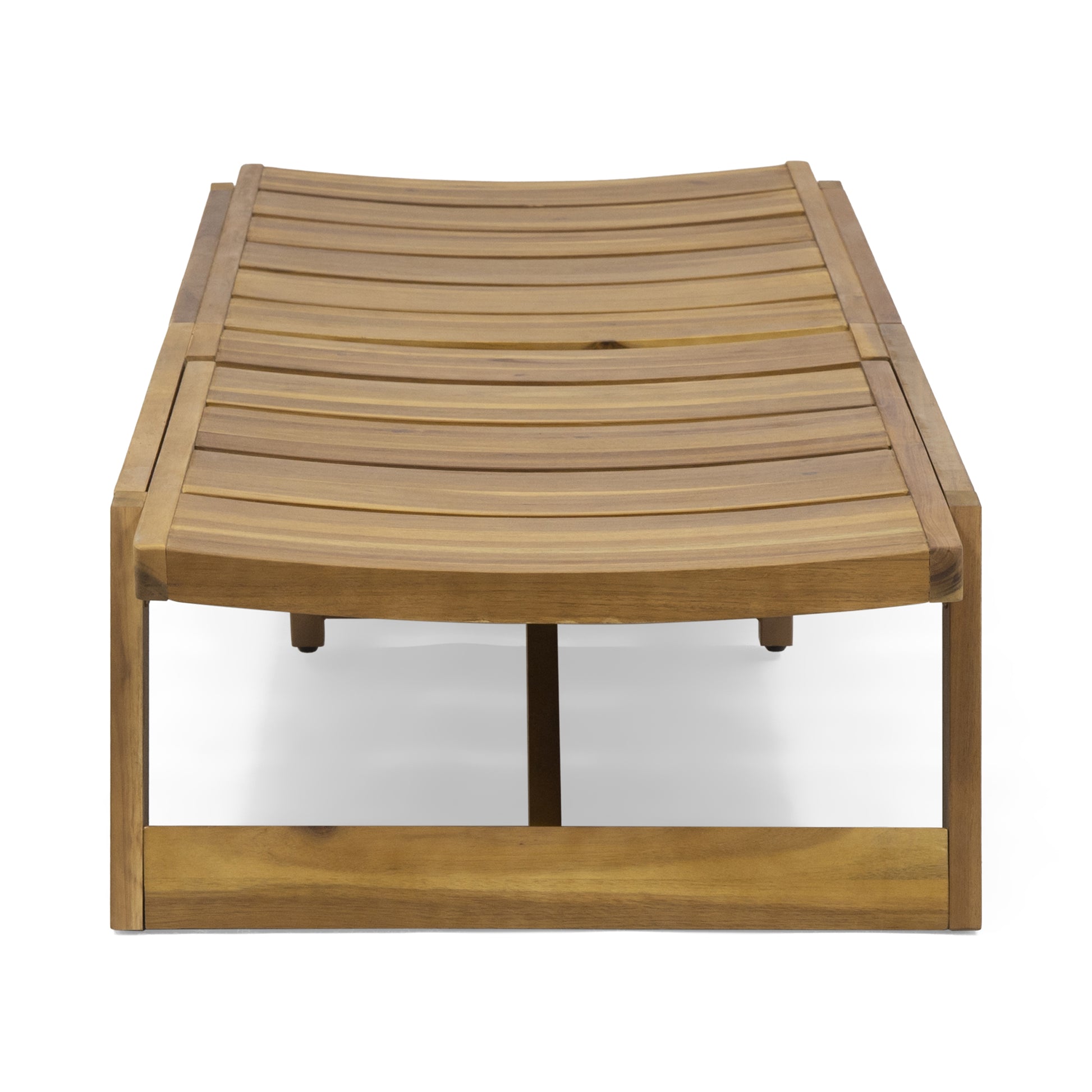 Outdoor Chaise Lounge, Solid Wood Patio Recliner, Weather Resistant for Pool & Backyard