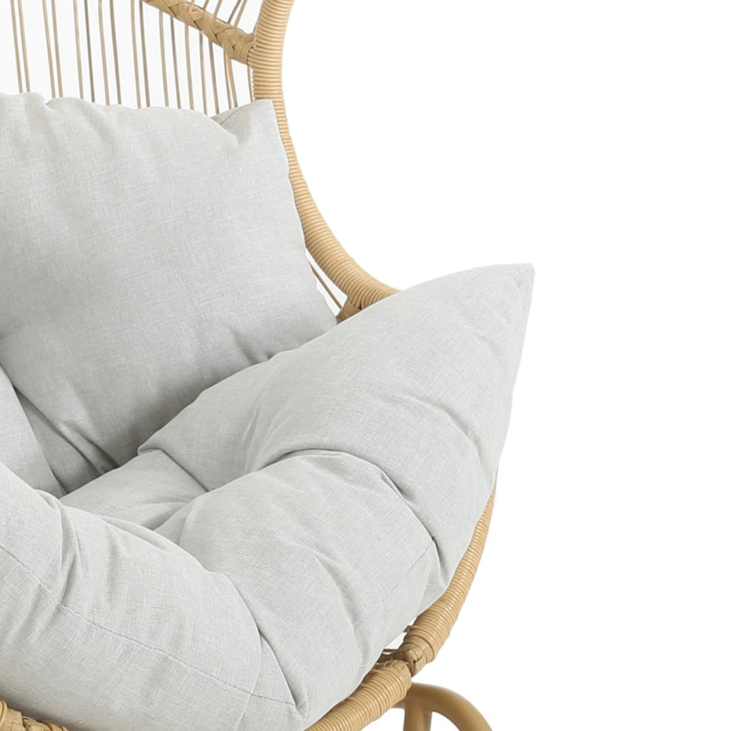 Palos Outdoor Wicker Loveseat - Light Brown