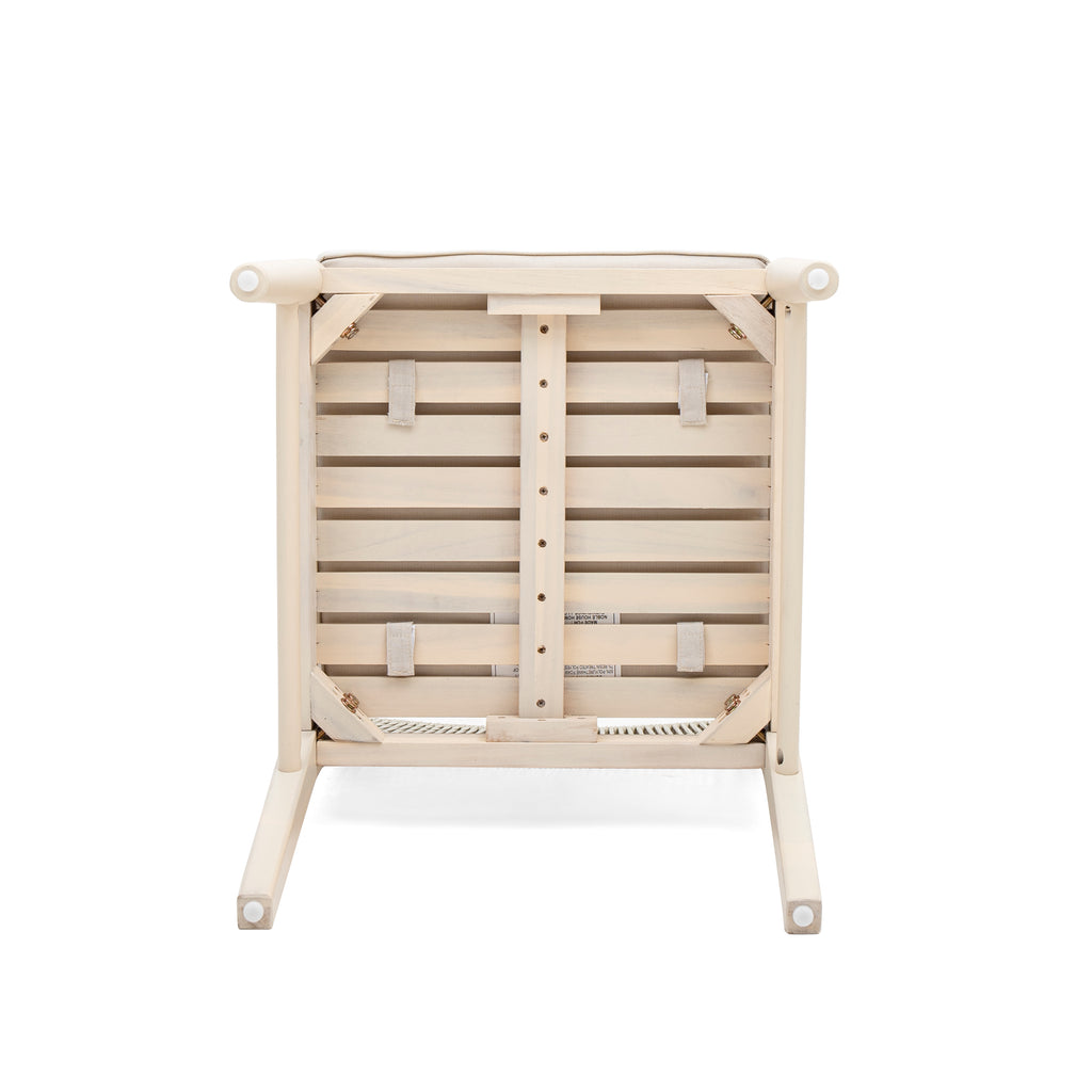 Outdoor Woven Back Dining Chair Set with Cushions, Weather Resistant Patio Seating