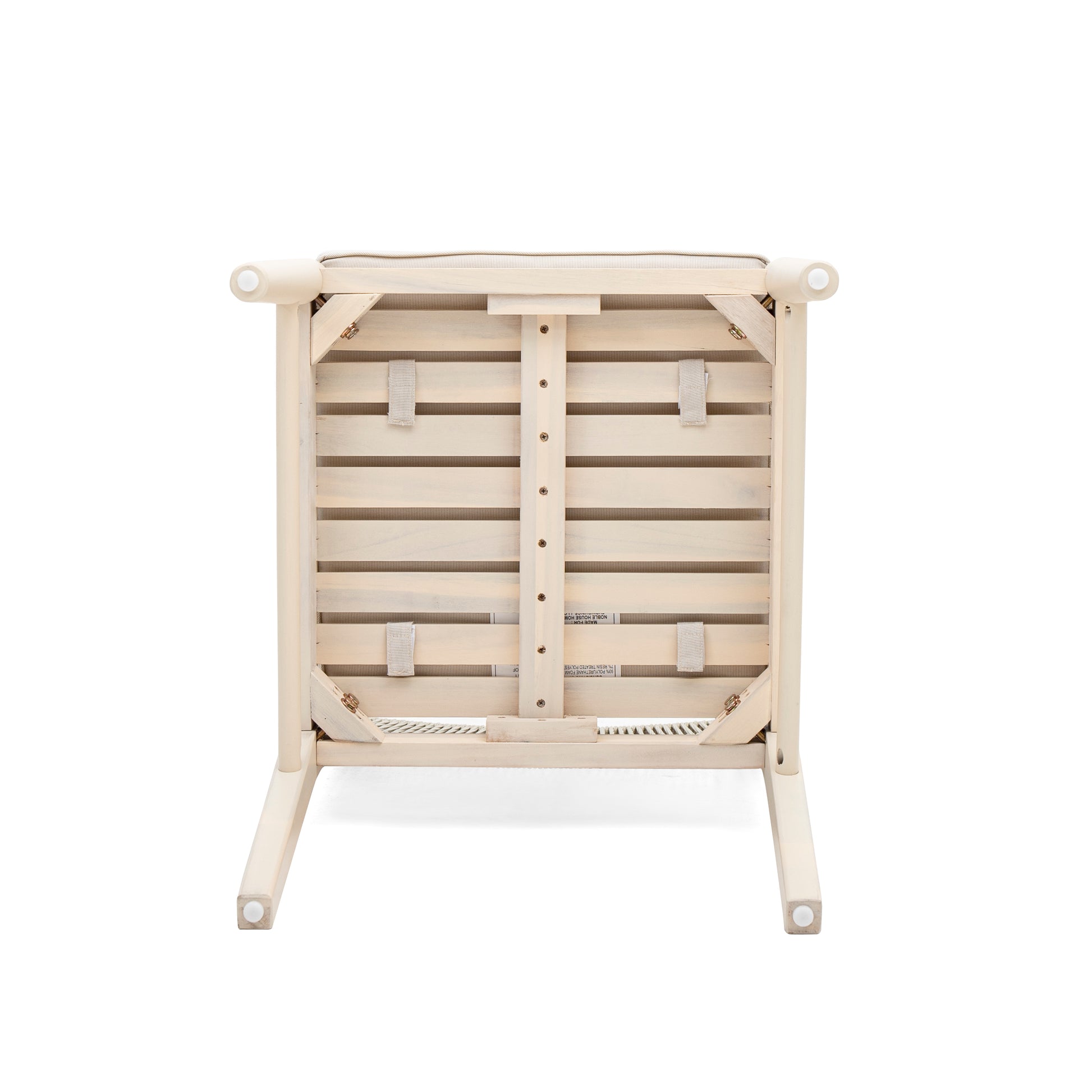 Outdoor Woven Back Dining Chair Set with Cushions, Weather Resistant Patio Seating