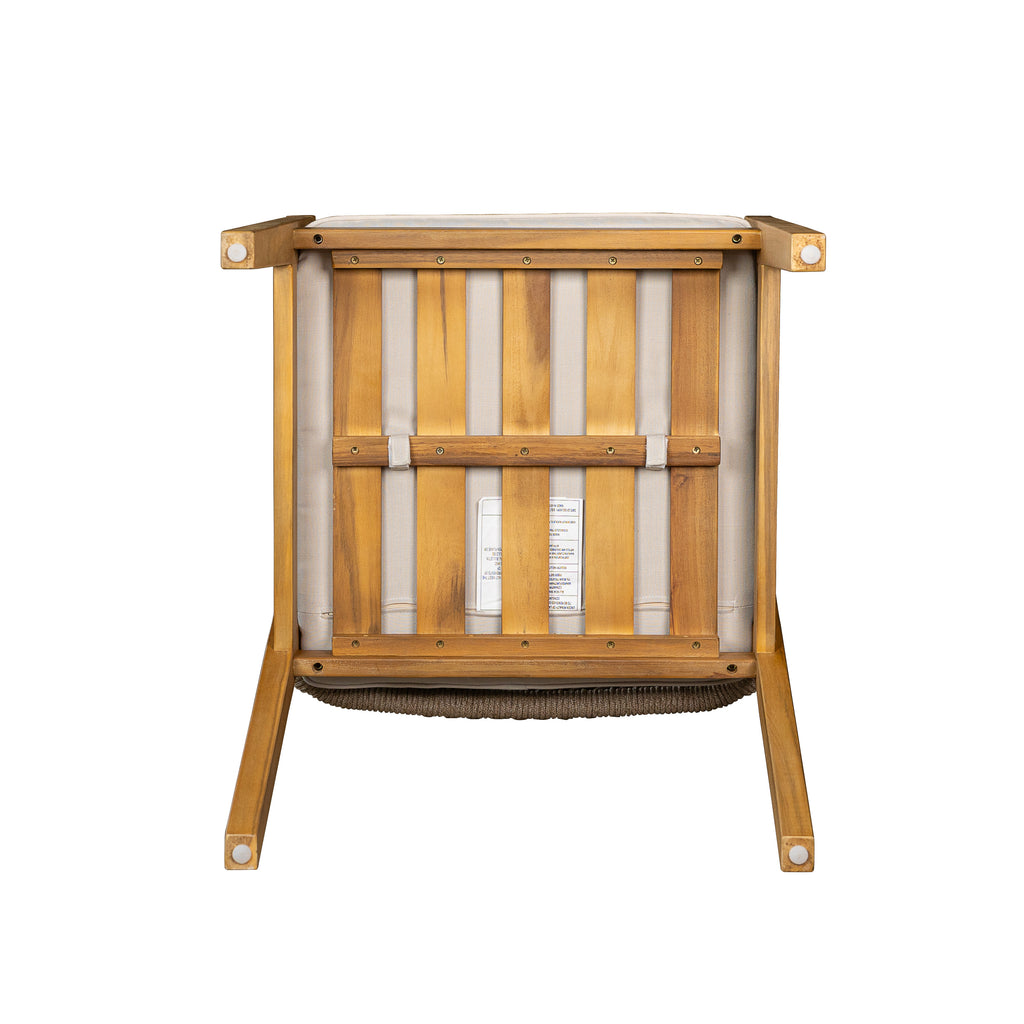 Outdoor Wicker Dining Chair Set with Cushions, 2-Pack, Weather Resistant Patio Seating