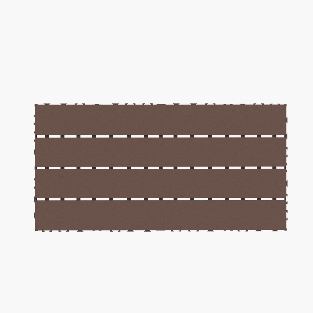 Chic Crate 24Pcs 12"x24" Interlocking Plastic Deck Tiles – Dark Gray, Waterproof