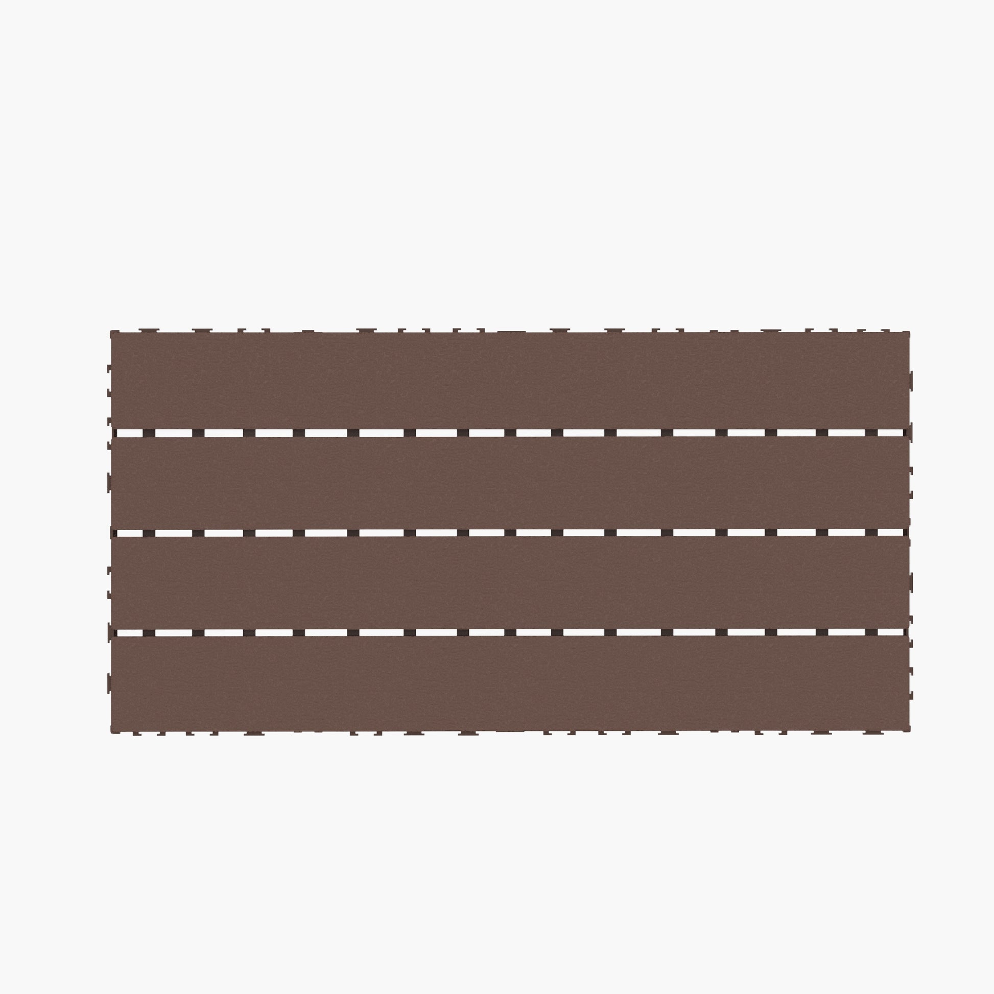 Chic Crate 24Pcs 12"x24" Interlocking Plastic Deck Tiles – Dark Gray, Waterproof