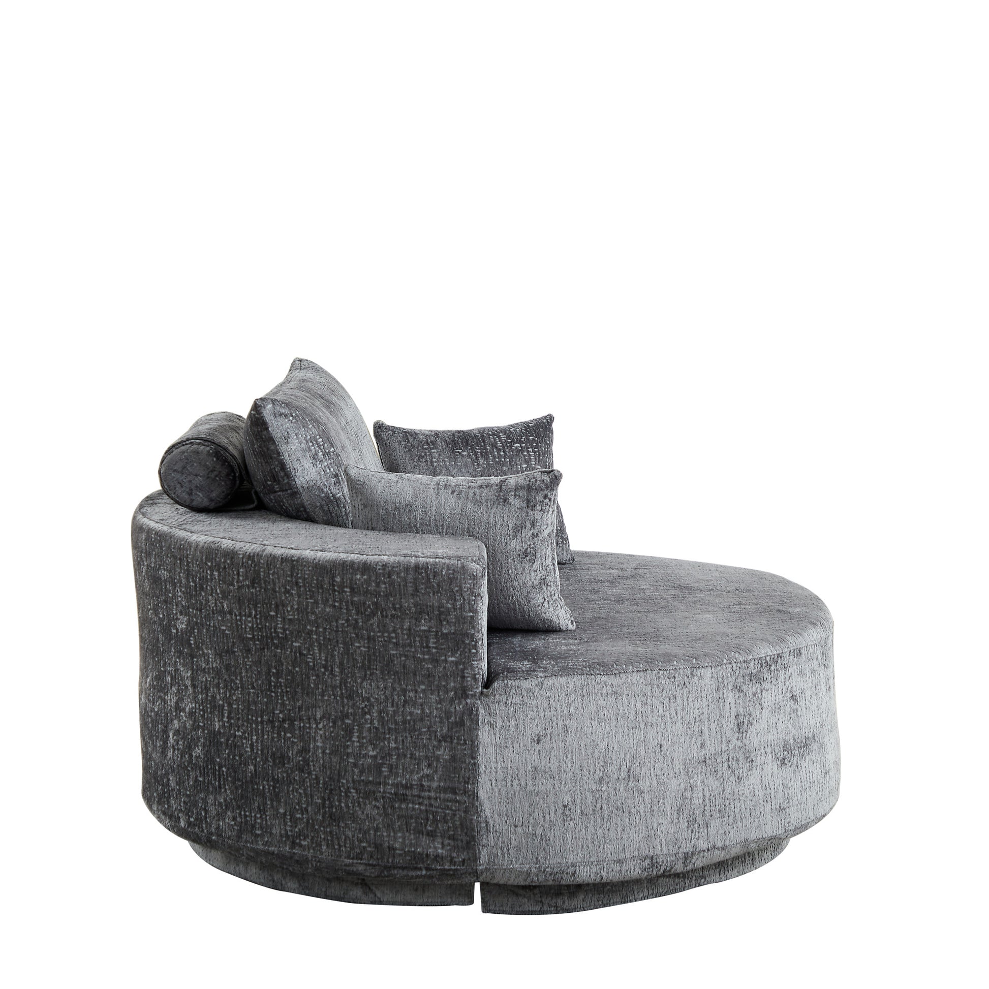 Fluffy Swivel Chair Modern Sleeper Chair for Living Room Bedroom Lounge and Home Theater