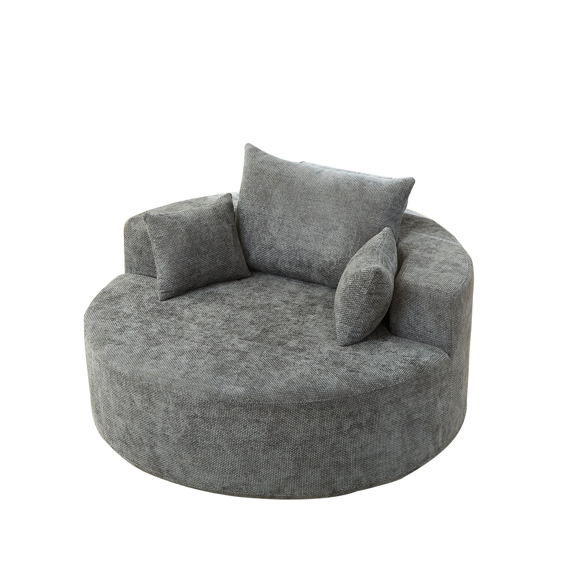 Plush Modern Sleeper Chair No Assembly Cozy Single Sofa for Living Room and Bedroom