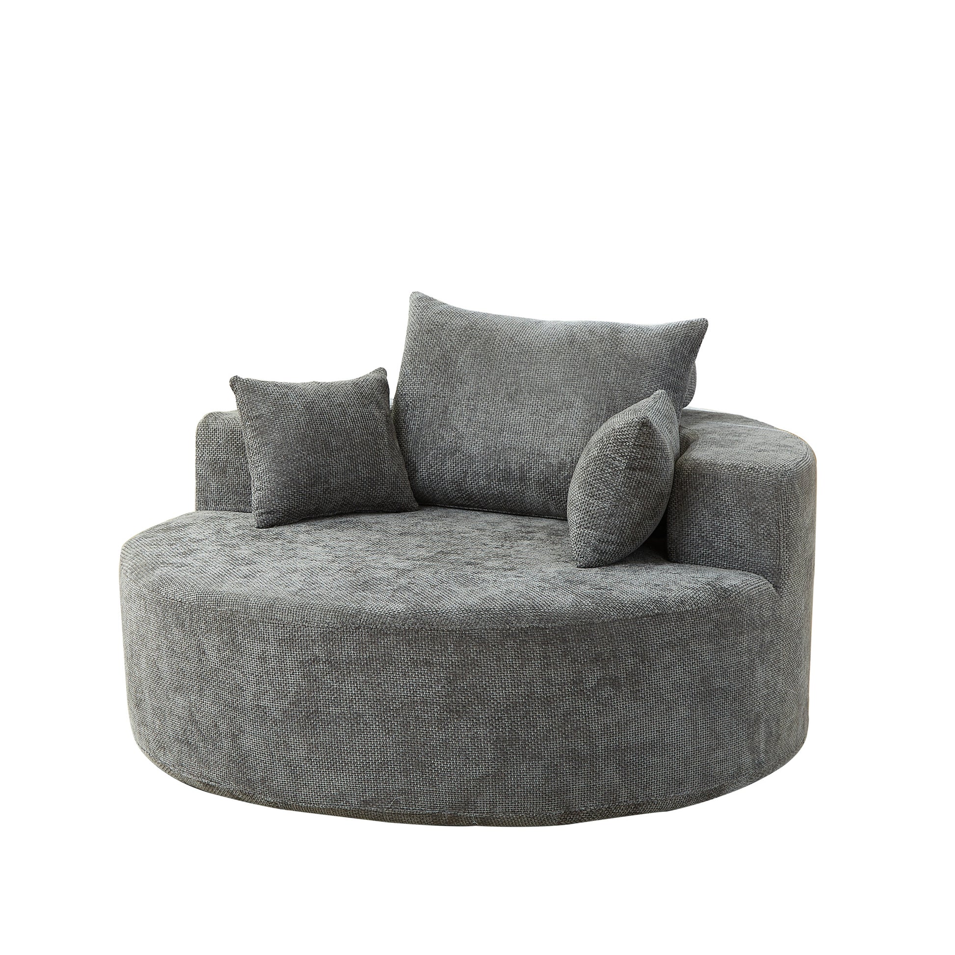 Plush Modern Sleeper Chair No Assembly Cozy Single Sofa for Living Room and Bedroom