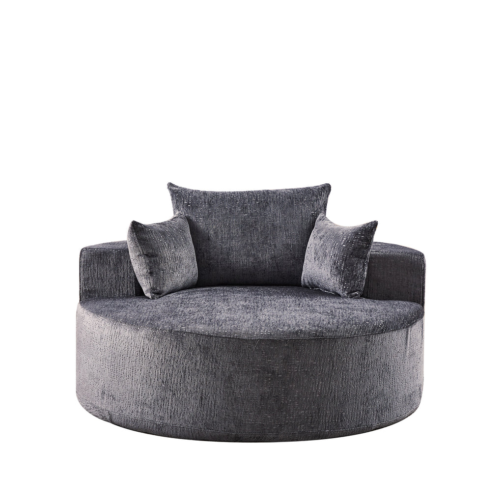 Cozy Fluffy Sleeper Chair Comfortable Single Sofa for Home Lounge and Projection Room