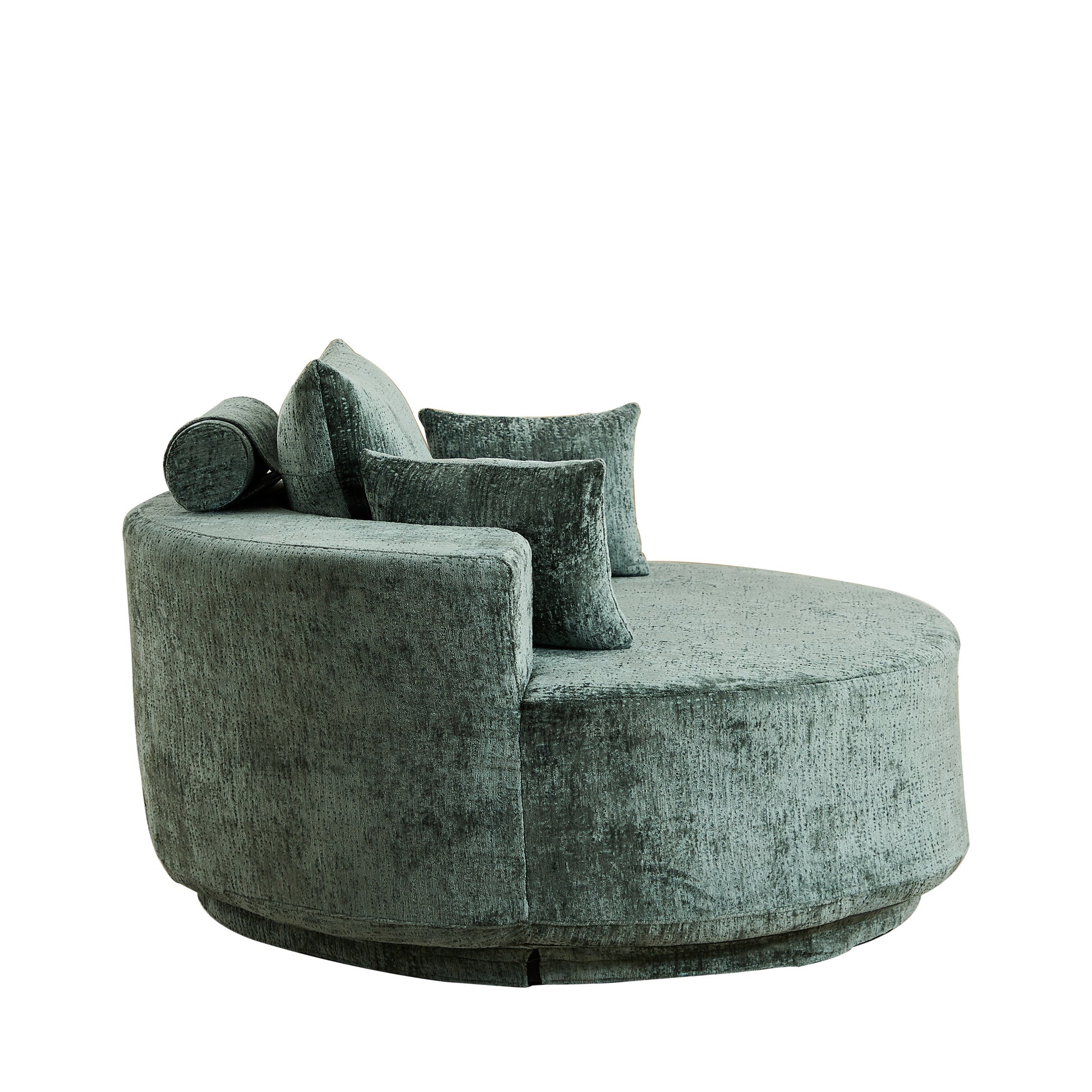 360 Degree Swivel Sleeper Chair Cozy Foam Chair for Living Room and Projection Room