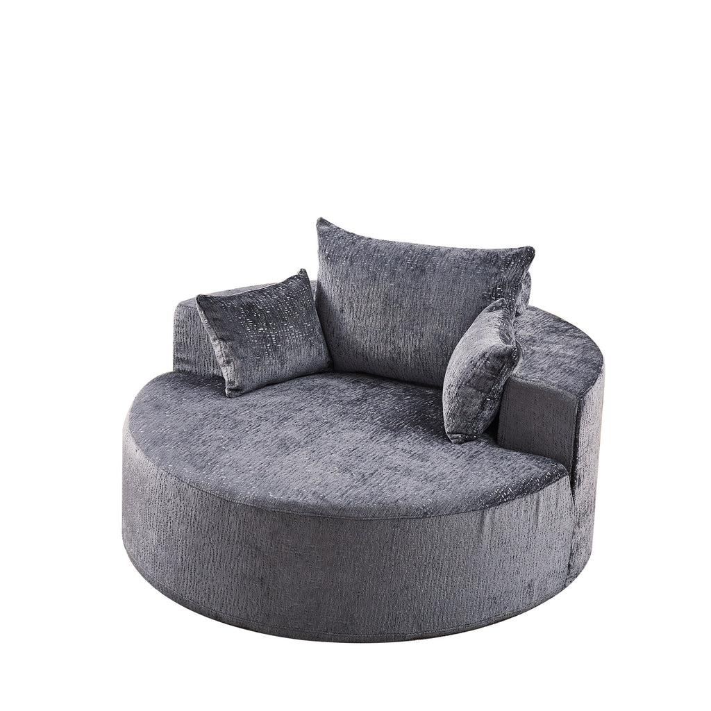 Cozy Fluffy Sleeper Chair Comfortable Single Sofa for Home Lounge and Projection Room