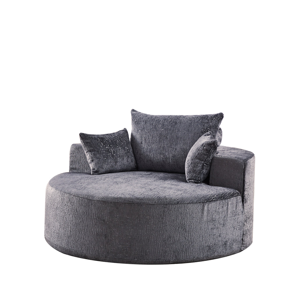 Cozy Fluffy Sleeper Chair Comfortable Single Sofa for Home Lounge and Projection Room