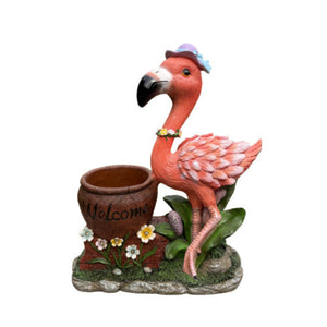 Flamingo Shape Flower Pot Planter with Creative Design