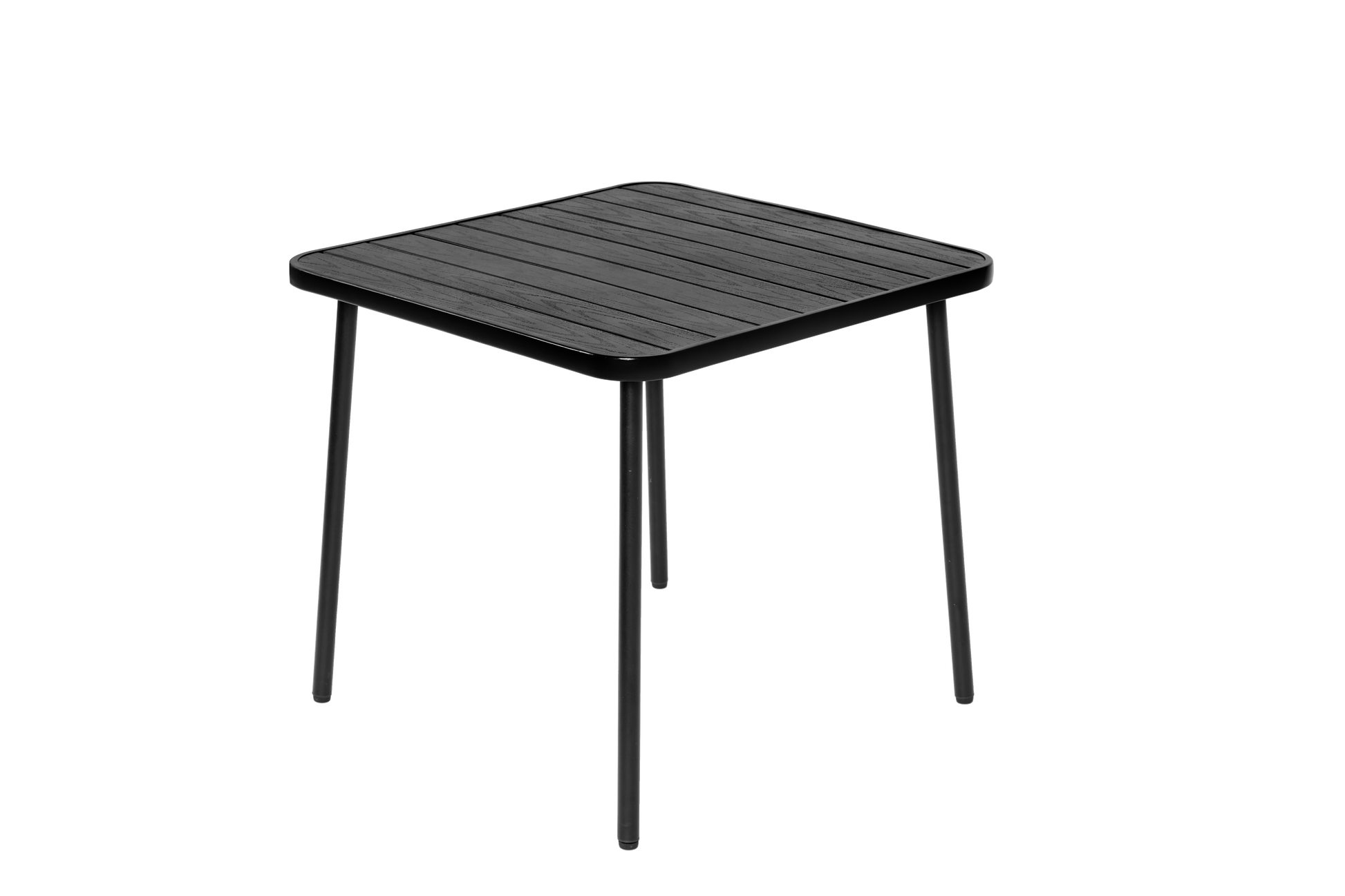 5-Piece Plastic chair and steel table Outdoor Dining Set, plastic Chairs and Table Set for Garden Patio, Black