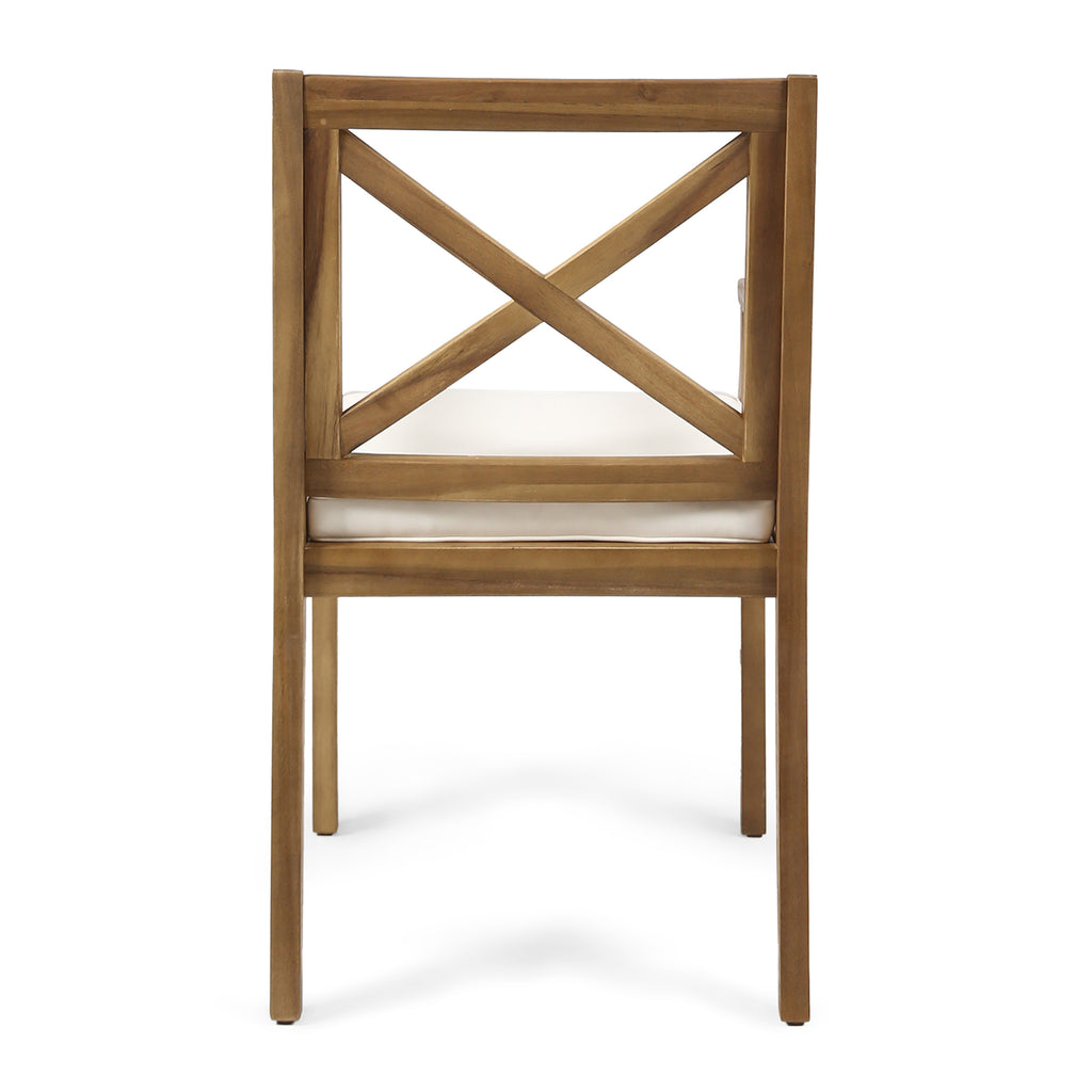 Outdoor Wicker Dining Chairs Set of 2 All-Weather Patio Chairs for Garden