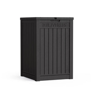 Chic Crate-Package Delivery Box, Large Lockable Storage Box, Double-Wall Resin Outdoor Package Delivery And Waterproof Deck Box For Porch, Patios