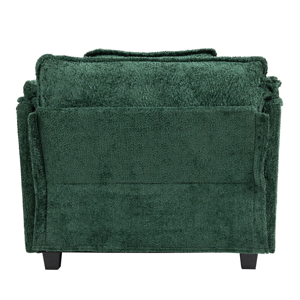 Chic Crate - 55.32*39.76" Oversized Sofa Indoor,Portable ottoman,Boucle Single Sofa Bed with Wider seat,Double deep cushion,Strong wrapping of thick armrests for Living Room,Bedroom.3 Colors.