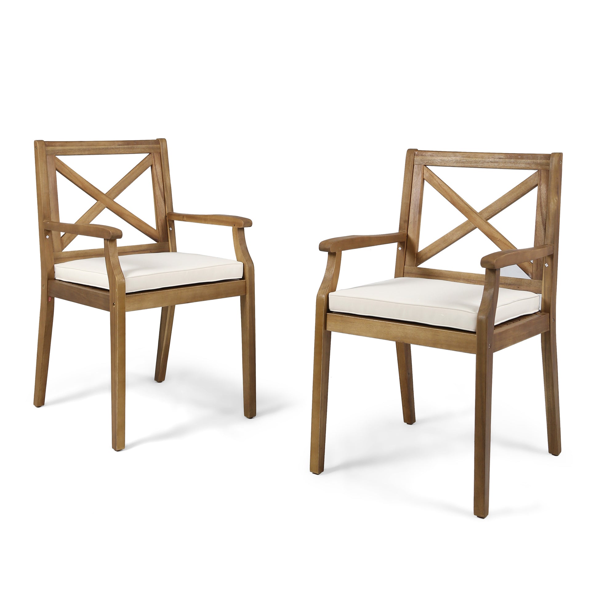 Outdoor Wicker Dining Chairs Set of 2 All-Weather Patio Chairs for Garden