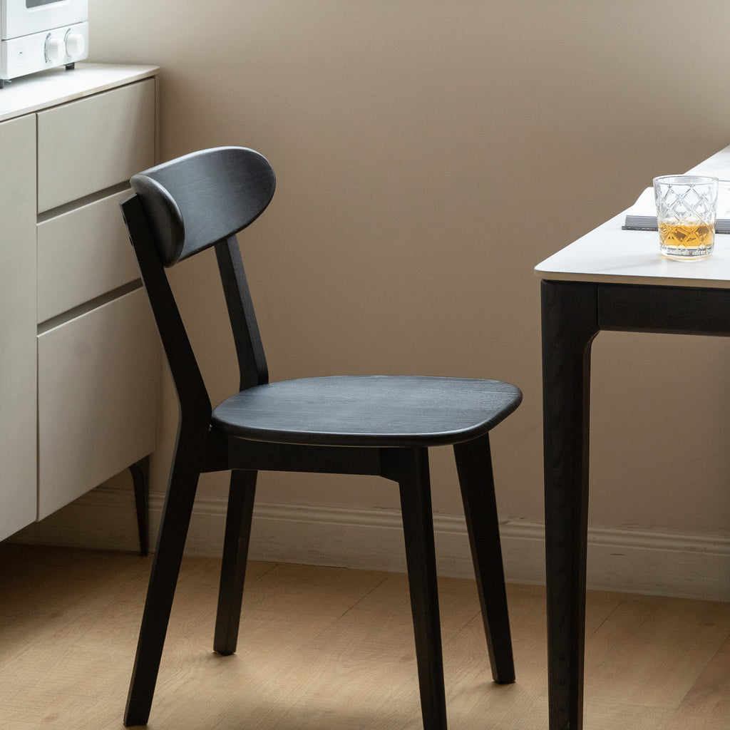 Classic Solid Oak Wood Dining Chair Minimalist Seats 47.5x55.5x78cm