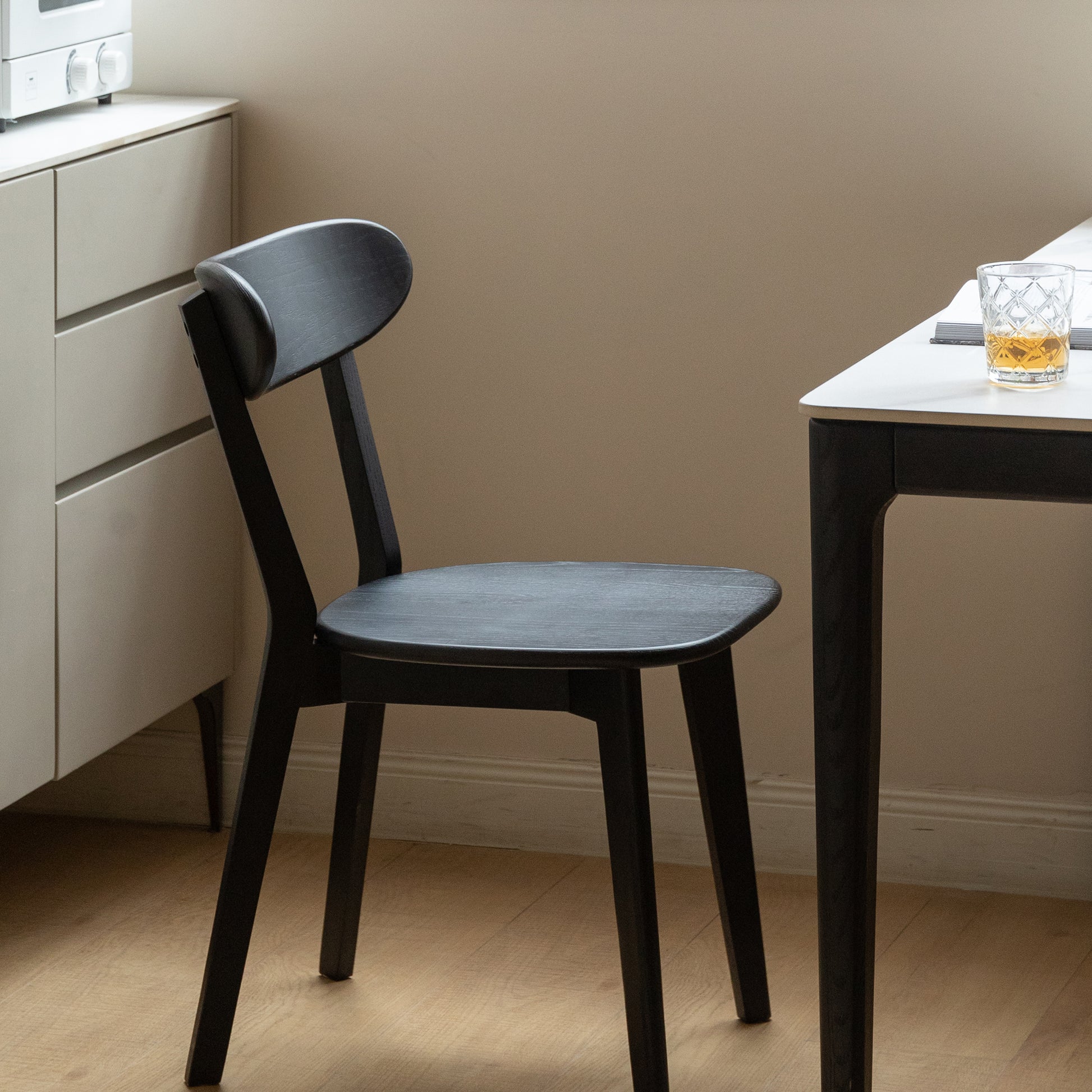 Classic Solid Oak Wood Dining Chair Minimalist Seats 47.5x55.5x78cm