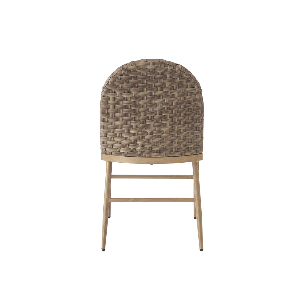 Farmhouse Dining Chairs with Artisan Rattan Backrest & Sturdy Iron Frame (Set of 2)